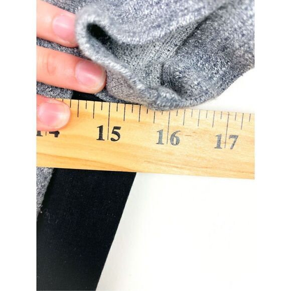 Madewell Gray/Black  Park Line Knit Dress Short Sleeve Pockets Size 0 - Picture 6 of 11